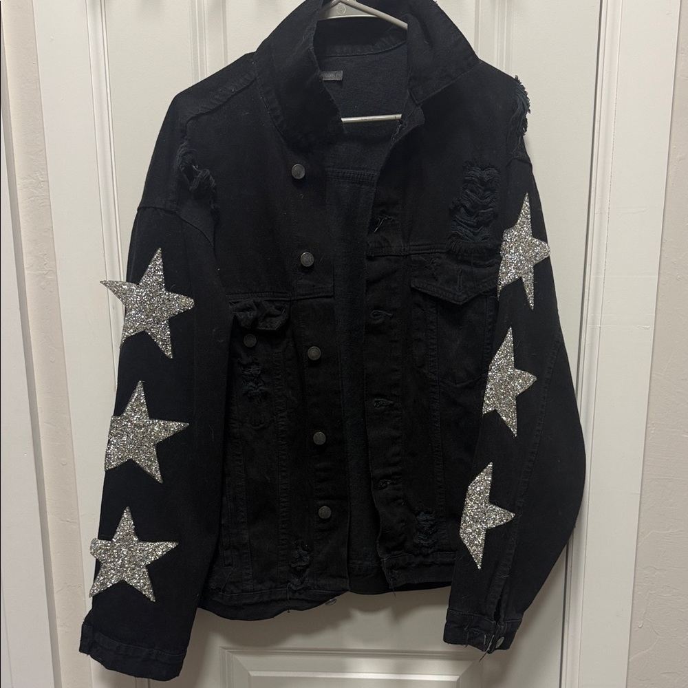 Black Carmar Oversized Demim Jacket Size S